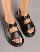 seastar Sandale Negre din Spumă cu Platformă cu arici Rosavinea