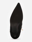 sergio todzi Botine cu toc stiletto cu carâmb răsfrânt și aplicație elegantă pe curea Metellus Negre