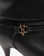 sergio todzi Botine elegante pe toc stiletto cu detaliu metalic Moelle Negre