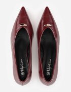 sergio todzi Pantofi stiletto pe toc kitten cu aplicație decorativă pe vârf Angarne Bordo