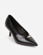 sergio todzi Pantofi stiletto pe toc kitten cu aplicație decorativă pe vârf Angarne Negri