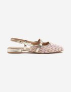 sergio todzi Sandale Rozaliu-Auriu Din tweed Tip slingback Ellimirae
