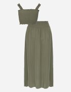  Set 2 piese Verde închis Bumbac cu Fustă lungă și Top elastic Diomastis