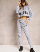  Set 3 piese gri cu Top Bluză și Pantaloni de trening Klomenna