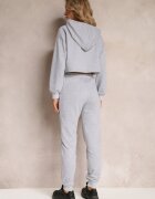  Set 3 piese gri cu Top Bluză și Pantaloni de trening Klomenna