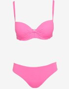  Set Bikini Două Piese Fucsia Sutien cu Cupe Întărite Chiloți Tip Slip Wistella