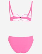  Set Bikini Două Piese Fucsia Sutien cu Cupe Întărite Chiloți Tip Slip Wistella