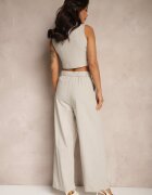  Set de costum gri cu Viscoză și Bumbac Vestă și Pantaloni Milvivis