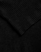  Set De Lână Din Tricot 2 Piese Negru Cu Pulover Și Rochie Midi Fromane