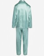  Set de Pijamale Mentă Bluză stil cămașă cu nasturi Pantaloni cu elastic în talie Rivanias