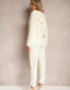  Set de trening Galben deschis Bluză cu glugă cu fermoar și Pantaloni jogger Scaellia