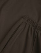  Set din Bumbac Verde închis Pantaloni drepți largi cu Elastic în Talie Bluză cu Decupaje Vimarases
