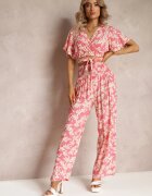  Set Fucsia din 2 piese cu Top și Pantaloni Khelu