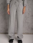 Set Gri Din bumbac Bluză scurtă cu elastic la bază și Pantaloni largi cu șnur în talie Rionnea