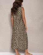  Set Maro cu Viscoză Leopard Fustă cu Elastic în Talie Cămașă Petrecută Rilseria