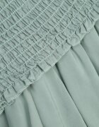  Set Menta din Bumbac Elastic Top Fără Mâneci Pantaloni scurți cu Volane și Elastic în Talie Tessabel