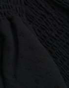  Set Negru Top stil spaniol și Fustă-Pantaloni scurți cu Volane și Elastic Rinaria