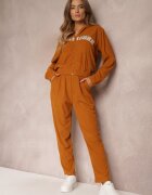  Set Trening din 2 piese Reiat Maro cu bluză și pantaloni Eirso