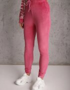  Set trening din velur Roz cu bluză cu glugă cu model și pantaloni jogger Rouviana