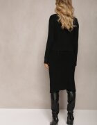  Set tricotat 2 piese Negru cu Rochie și Cardigan Mystice