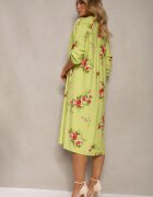 smiling fairy Rochie Verde Tip cămașă Din bumbac Cu nasturi Nuramla