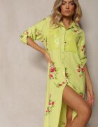 smiling fairy Rochie Verde Tip cămașă Din bumbac Cu nasturi Nuramla