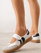  Sneakerini cu scai și bandă Gelinea Albi