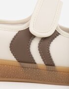  Sneakerini cu scai și bandă Gelinea Bej