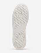  Sneakers Albi pe Platformă Joasă cu Pandantiv și Șireturi Decorative Salam