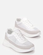  Sneakers Argintii cu Circonii Fine Hinekle