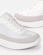  Sneakers Argintii cu Circonii Fine Hinekle