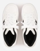  Sneakers Basic cu dungi laterale Adila Albi