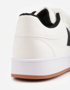  Sneakers Basic cu dungi laterale Adila Albi