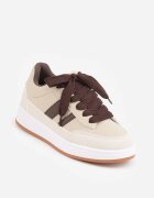  Sneakers Basic cu dungi laterale Adila Bej