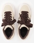  Sneakers Basic cu dungi laterale Adila Bej