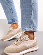  Sneakers Bej închis Decorați cu inserții de piele ecologică Fayela
