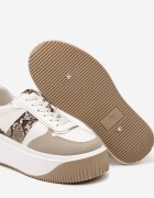  Sneakers Bej pe platformă cu decorațiuni metalice Fonarien