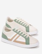  Sneakers Bej-Verzi cu inserții Lerlet
