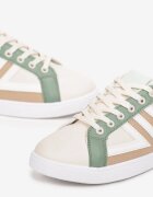  Sneakers Bej-Verzi cu inserții Lerlet