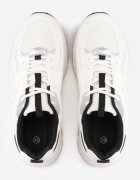  Sneakers Jutta cu partea superioară embosată și decorativă Albi