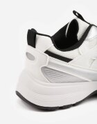  Sneakers Jutta cu partea superioară embosată și decorativă Albi