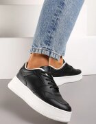  Sneakers Negre cu partea superioară până la gleznă pe Platformă Liciana