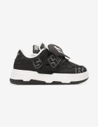  Sneakers Negre cu talpă plată decorate cu inscripții Griefra