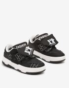  Sneakers Negre cu talpă plată decorate cu inscripții Griefra