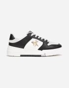  Sneakers Negri cu Broșă cu Perlă în formă de Insectă Zuriana