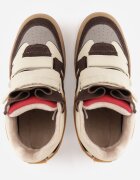  Sneakers Y2K pe platformă cu căptușeală și benzi cu scai Aitia Bej