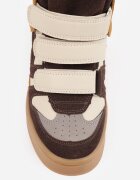  Sneakers Y2K pe platformă cu căptușeală și benzi cu scai Aitia Bej