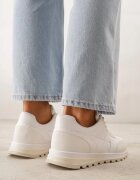  Sneakersi Albi Cu șireturi Cashe