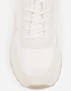  Sneakersi Albi Cu șireturi Cashe