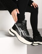  Sneakersy Negre peste gleznă cu talpă groasă Luntris